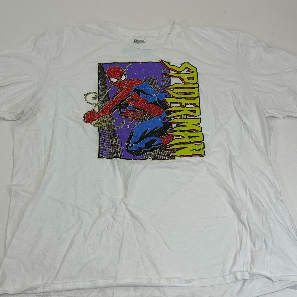 Marvel Spiderman Short Sleeve Graphic T Shirt Men's Size 2XL